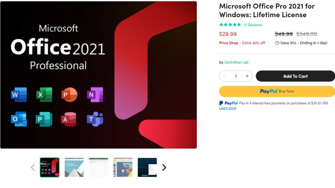 Oferta: obtenha todo o pacote do Microsoft Office por apenas US$ 29,99 (o  menor valor de todos os tempos!) - TEG6